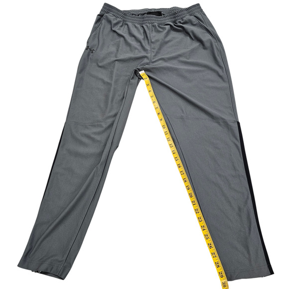 Under Armour Pants Mens XXL Grey Black Twister Track Lightweight Pull On - Picture 12 of 13